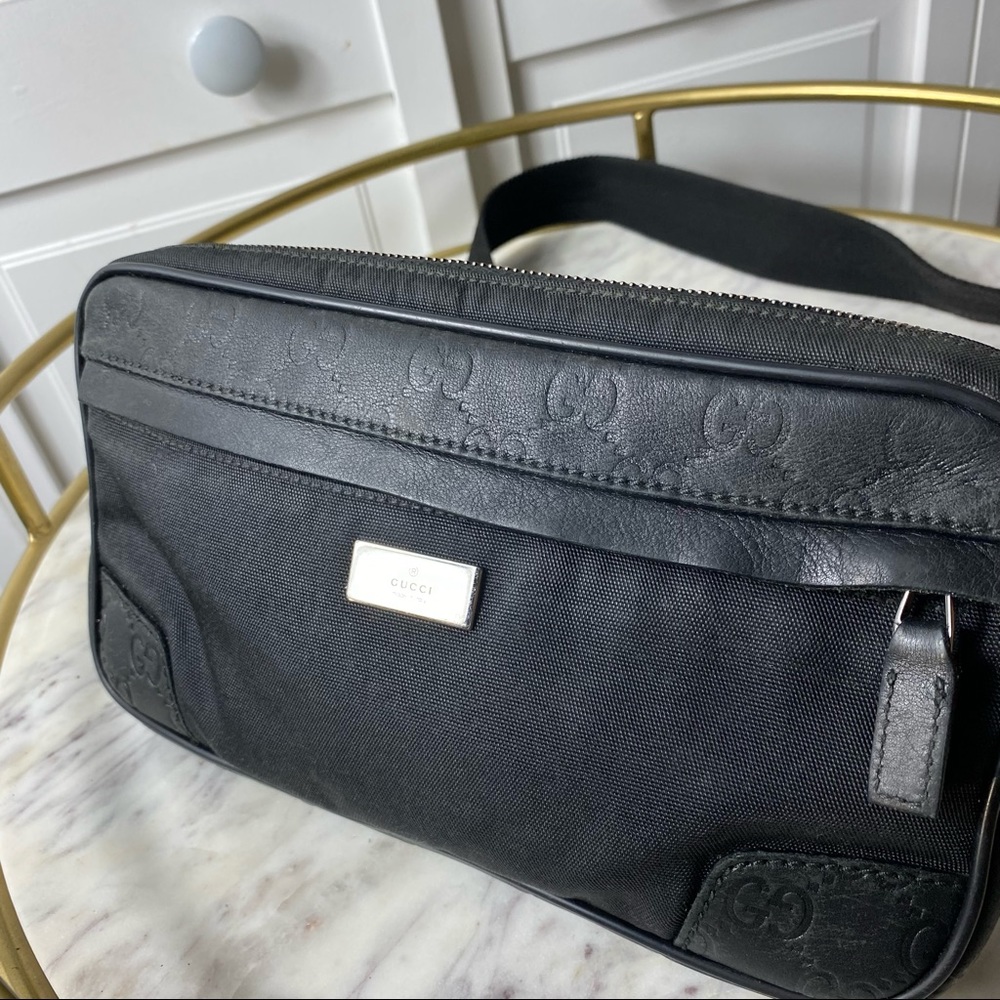 ✨Vintage Gucci GG Supreme Belt Bag Fanny Pack Bumbag Beige Coated Canvas Italy✨ - Picture 14 of 16